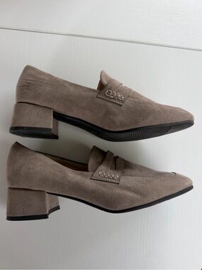 Cliff Suede Block Heel Loafers - Women